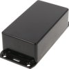 ABS enclosure, (L x W x H) 120 x 65 x 40 mm, black (RAL 9005), IP54, 1591CFLBK