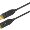 Optyczny hybrydowy kabel połączeniowy DisplayPort 2.0 (AOC), pozlacany, 10m, 64866