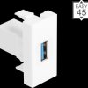 90909 Easy 45 USB 5 Gbps type-A socket to USB type-A socket