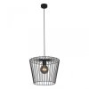 Lampa wisząca SOUL BLACK z drucianym koszykiem w kolorze czarnym do jadalni, gwint E27 K-4641 Kaja Lighting