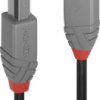 LINDY Kabel USB USB 2.0 Złącze męskie USB-A, Złącze męskie USB-B 3.00 m czarny 36674