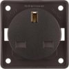 Integro Flow Gniazdo z/u /Standard brytyjski/ z przesłonami styków brązowy mat 962622501