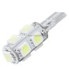 T10 12V biała D 5050 9xSMD biała podst.6108