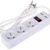 Listwa Zasilająca Pr-1.5M-3G-Sw/Usb/W (3 Gniazda + 2 Usb) 1.3M