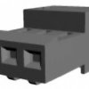 TE Connectivity 3-640441-3 Listwa kołkowa, żeńska, standardowa MTA-100, wire-to-wire, piny: 3, 5 A, 1 szt.