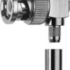 BNC plug 50 Ω, RD-316, solder/crimp connection, angled, 100023311