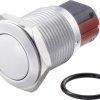 TRU COMPONENTS TC-7494908 Przycisk wandaloodporny TC-GQ16-KH-11Z/J/C, 16 mm, 48 V/DC, 2 A, 1 szt.