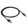 Kabel zasilający Akyga AK-DC-01 CU USB A (m) / 5.5 x 2.1 mm (m) 0.8 m