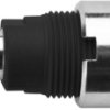 4 mm socket, flat plug connection, mounting Ø 12.2 mm, CAT III, black, SEB 6452 NI / SW