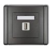 Flexi Gniazdo Pojedyncze Usb-Aa 3.0 Grafitowy 11Fgusb-5