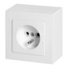 Gniazdo pojedyncze n/t 2P+Z Malta, 16 A, 250 V, NT-16M, biały,OWS-105/W
