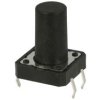 Mikroprzycisk; 12x12mm; 15mm; TS1202-15; 10,7mm; przewlekany (THT); 4 piny; czarny; OFF-(ON); bez podświetlenia; 50mA; 12V DC; 1