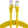 Patch cable, RJ45 plug, straight to RJ45 plug, straight, Cat 6, U/UTP, LSZH, 0.5 m, yellow, K8104GE.0,5