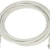 Kabel; patchcord; U/UTP; CAT 5e; 3m; biały; UTP kat.5e; linka; CCA; okrągły; PVC; 2x wtyk RJ45; Goobay; RoHS