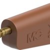 4 mm plug, screw connection, 1.0 mm², brown, 64.1041-27