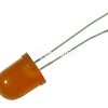 Dioda led 10mm pomarańczowa mat. 5szt