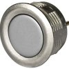 Vandal-proof pushbutton, 1 pole, unlit , 80 mA/48 VDC, mounting Ø 16.1 mm, IP67, 3-109-096