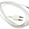 Kabel zasilający jednostronny 3m, 2x0,75mm, biały