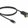 Delock USB 2.0 adapter [1x złącze męskie USB-C - 1x szeregowe (9 pin)] 64195