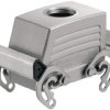 Grommet housing, size B10, die-cast aluminum, M25, straight, cross bow locking, IP65, 1787610000