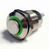 Przycisk wandal; chwil. wyst.12mm zielony