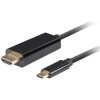 Kabel USB 2.0 typ-C / HDMI (wtyk / wtyk) 2.0 4K@60Hz 1.8m Lanberg