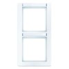 Berker Q.1 Ramka 2-krotna pionowa z polem opisowym śnieżnobiały aksamit Q.1 10126019