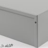 Aluminum enclosure, (L x W x H) 203 x 152 x 89 mm, gray (RAL 7046), IP32, 1411R