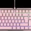 G80-3874LUADE-9 Gaming-Tastatur, USB, RGB, MX BLACK, pink, DE