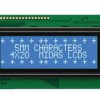 Wyświetlacz monochromatyczny LCD, , Alfanumeryczny, podświetlanie LED, Midas