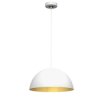 Lampa wisząca BETA WHITE/GOLD 1xE27 35cm MLP7897 Milagro