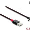 81545 EASY-USB 2.0 Cable Type-A male to USB Type-C™ male angled left /