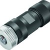 Przemysłowe złącze okrągłe 4-pinowe M12 Kabel Gniazdo binder Żeńskie IP67 813