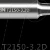 ST2150-3.2D Soldering tip, 3.2 mm, chisel-shaped, straight