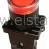 Przycisk chwilowy czerwony podś.moc.plastik ( NO)