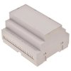 ABS DIN rail enclosure, (L x W x H) 90 x 105 x 65.2 mm, light gray (RAL 7035), BYB-3-90H0083