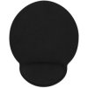 Manhattan 434362 Wrist Gel Support Pad and Mouse Mat, Black, 241 × 203 × 40 mm,