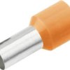Cimco 187126 Końcówka rurkowa Isol. Aderendh. 4 mm² x 12mm,orange, z częściową izolacją , 4 mm² x 12 mm, 100 szt.