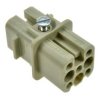 Gniazdo; Han D; 09360083101; 8 torów; 3A; poliwęglan; proste; zaciskany; 10A; 50V; szary; srebrzone; IP65; Harting; RoHS