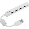 SpeedLink SL-140000-WE Snappy Slim 4-port USB 2.0 hub White USB & Firewire
