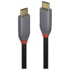 LINDY 36901 USB cable USB 3.2 2x USB-C plug Black Grey 1m