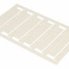 Taśma oznaczników; do złączek na szynę DIN; TM49W 1kpl=42szt; biały; Dinkle; RoHS