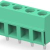 PCB terminal, 4 pole, pitch 5.08 mm, AWG 30-16, 13.5 A, cage clamp, green, 282837-4