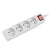 Przedłużacz z wyłącznikiem 4-gniazda z/u 1,5m /H05VV-F 3G1/ biały LANBERG