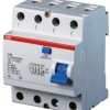 RCCB, Typ A, 4-biegunowy, 25A, 300mA, ABB, F200