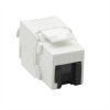 VALUE Cat.6A (Class EA) Keystone, RJ-45, nieekranowany, srebrny, beznarzędziowy, biały