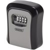 Draper 03387 4 Digit Combination Lock Wall-Mounted Key Box - 03387