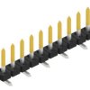 Pin header, 10 pole, pitch 2 mm, angled, black, SLY7SMD04510S