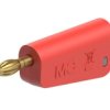 Adapter z wtykiem bananowym Wtyk Połączenie lutowane Czerwony 32A Staubli rozmiar 4 mm