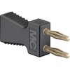 Jumper, pitch 6 mm, 30 VAC/60 VDC, 70 V, 10 A, gold-plated, black, 63.9352-21